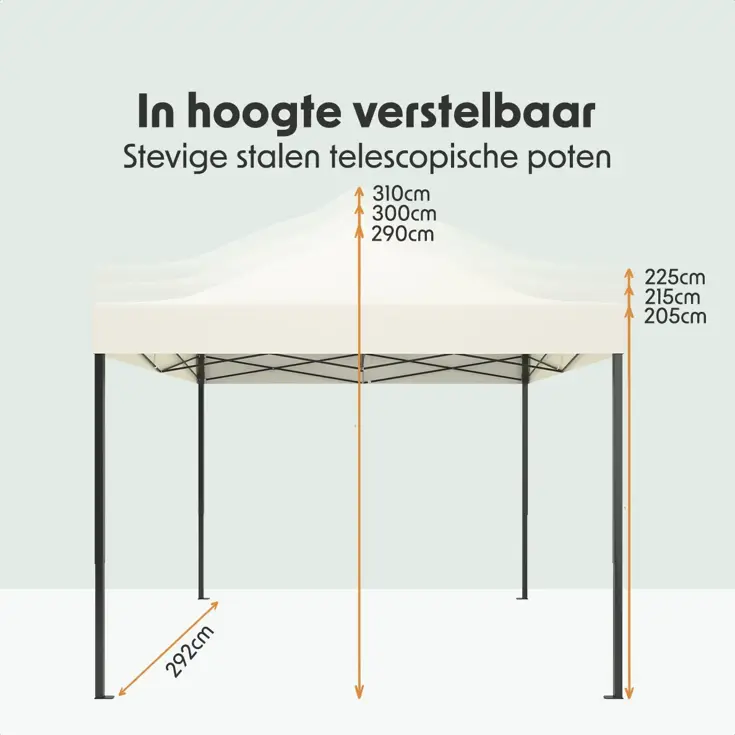 Partytent – 3x3 m – Easy-Up