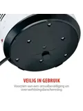 Bladloze ventilatorkachel 1500 W