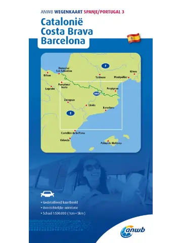 ANWB Wegenkaart Catalonië, Costa Brava
