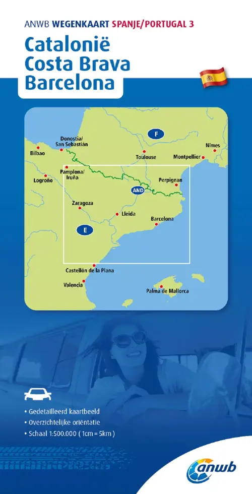 ANWB Wegenkaart Catalonië, Costa Brava
