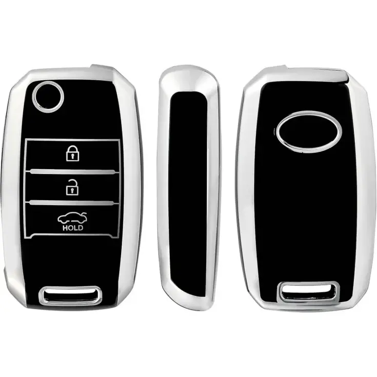 TPU Sleutelhoesje voor Kia zwart B3