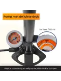 Fietspomp met Drukmeter - Vloerpomp