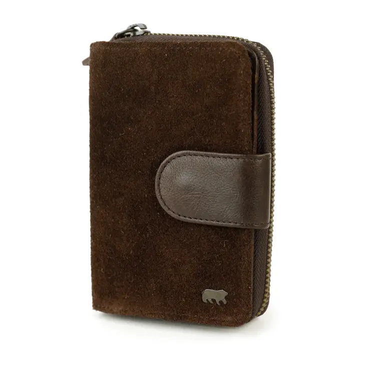 Loet - Suede ritsportemonne - 6 pasjes
