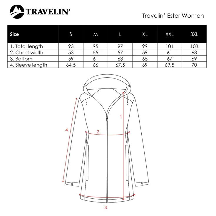 Travelin' Ester Dames Winterjas - Waterdicht