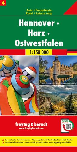 Wegenkaart Duitsland 04 - Hannover - Harz