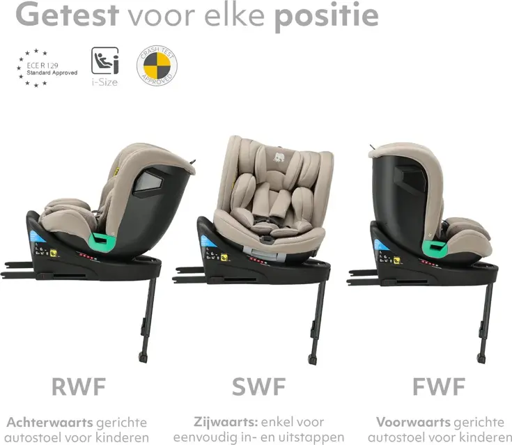 Chase Luxe i-Size Autostoel - Isofix + steunpoot