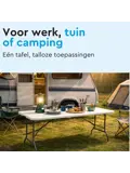 BRASQ Inklapbare Vouwtafel - 180x70x74cm