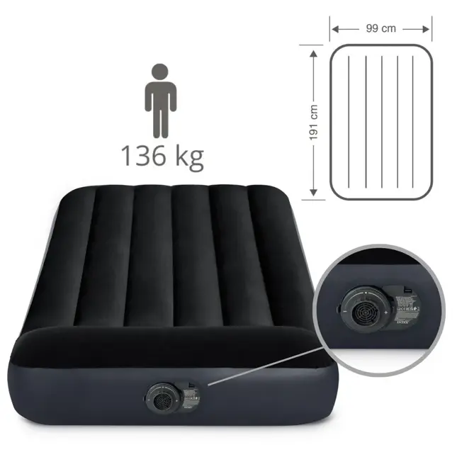 Luchtbed - Intex Rest 1P - 99x191 + Pomp