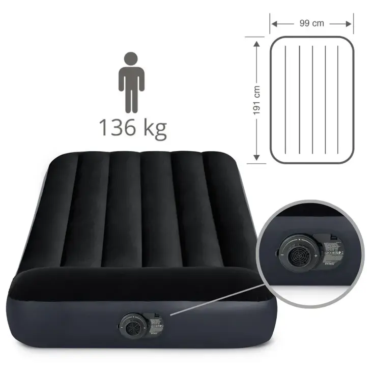 Luchtbed - Intex Rest 1P - 99x191 + Pomp