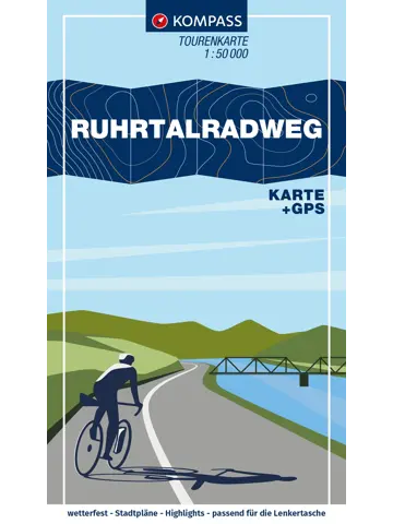 Fietskaart FTK 7013 Ruhrtalradweg