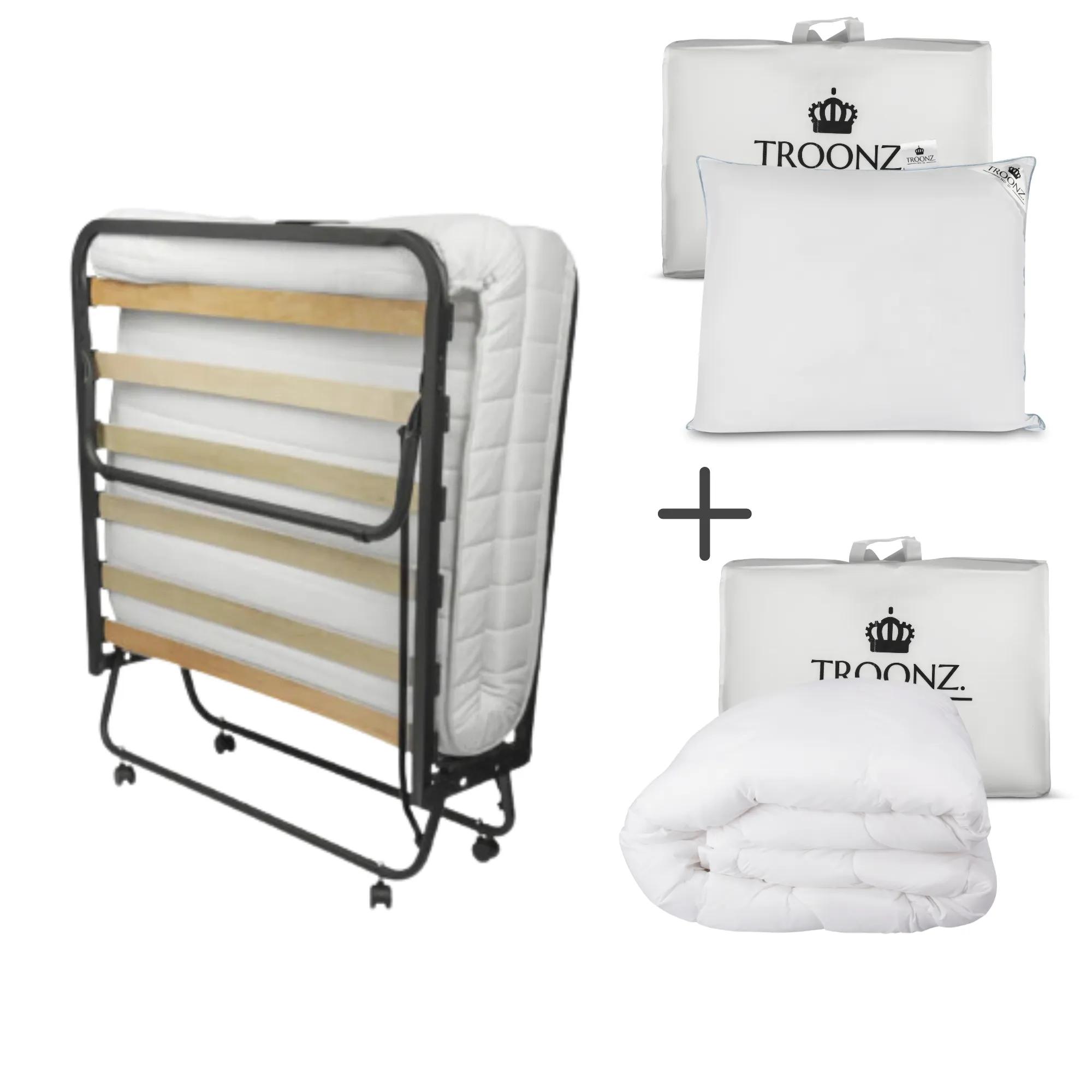 Troonz  Opklapbed Venetia  90 x 190  Set  Zwart