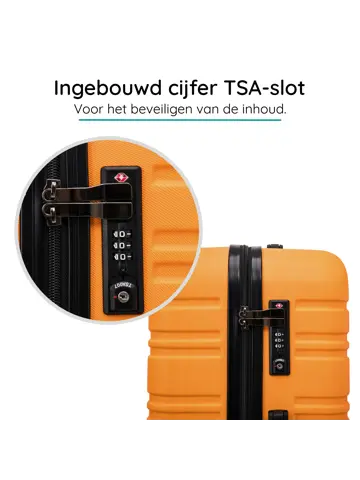Reiskoffer S ABS 39L met TSA-slot en 360° wielen