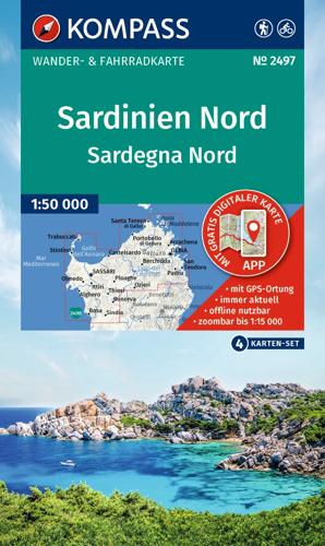 Wandelkaart WK2497 Sardinië Noord