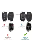 TPU Sleutelhoesje voor Hyundai zwart B3