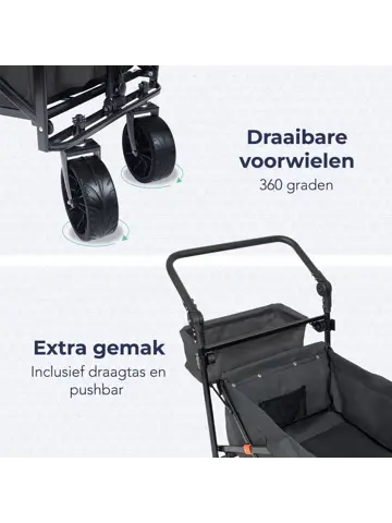 LifeGoods Bolderkar - Tot 120KG - 90L
