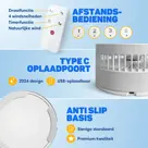 Vulpes Goods - Draadloze Statiefventilator - 4in1