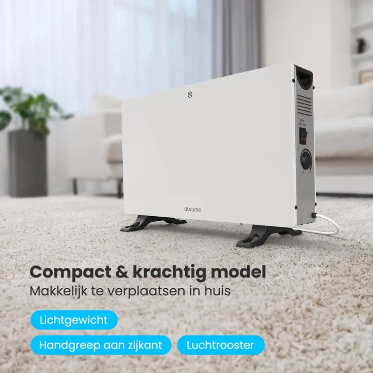 Convectorkachel – 2000W – Wit
