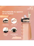 Nederlandse Motivatie Waterfles - Rose Goud - 1L