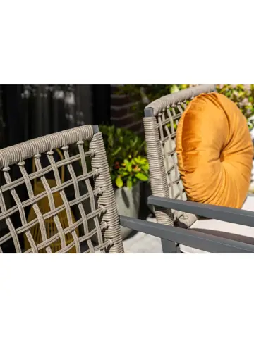 Burela 4st taupe Tuinstoel Garden Impressions