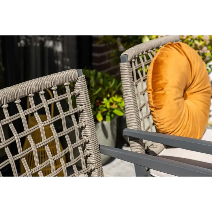 Burela 4st taupe Tuinstoel