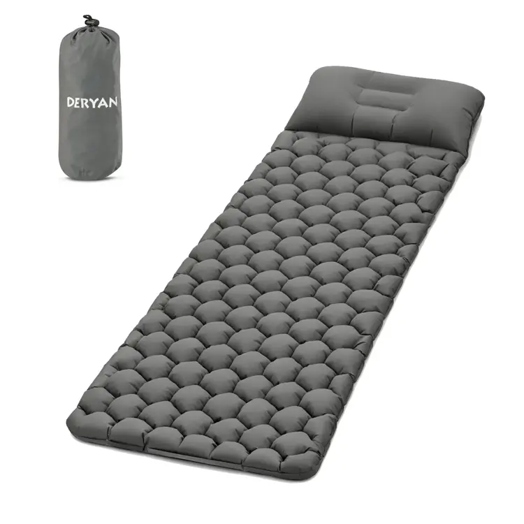 Opblaasbaar campingbed - Met draagtas - 1 persoons