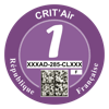 Milieusticker Frankrijk