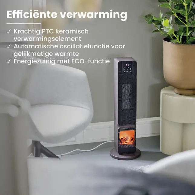 Keramische Kachel met Vlam en App