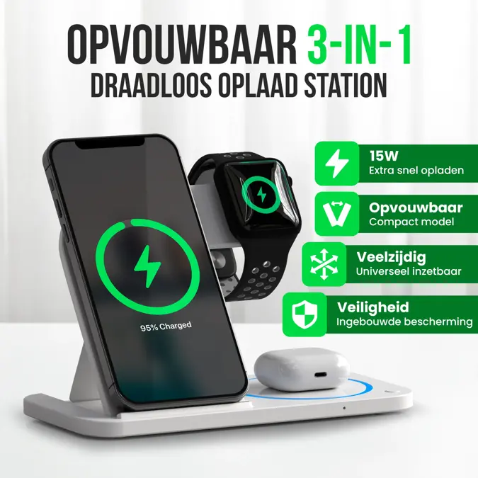 Strex Oplaadstation 3 in 1