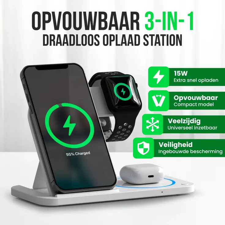 Strex Oplaadstation 3 in 1