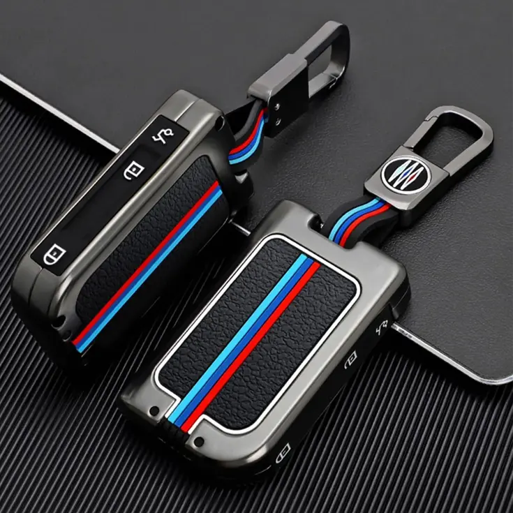 Metalen Sleutelhoesje voor Lync & Co grijs 01