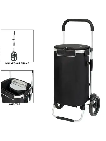 Allround Boodschappenwagen opvouwbaar 41 liter