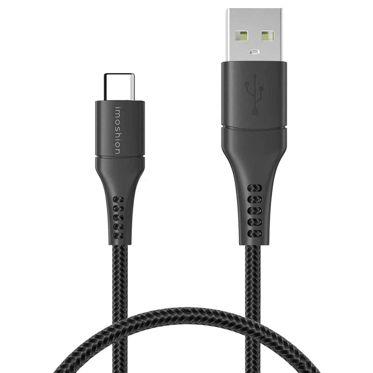 Imoshion  Braided USB-C naar USB kabel  Zwart main product image