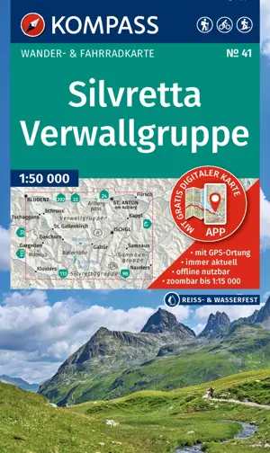 Wandelkaart WK41 Silvretta - Verwallgruppe