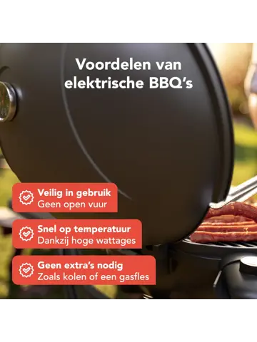 Elektrische BBQ – 2400W – Zwart