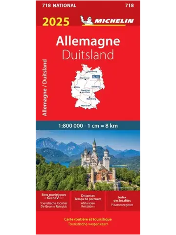 Michelin wegenkaart 718 Duitsland 2025