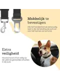 Hondengordel voor Auto - 2 stuks - Zwart