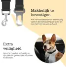 Hondengordel voor Auto - 2 stuks - Zwart