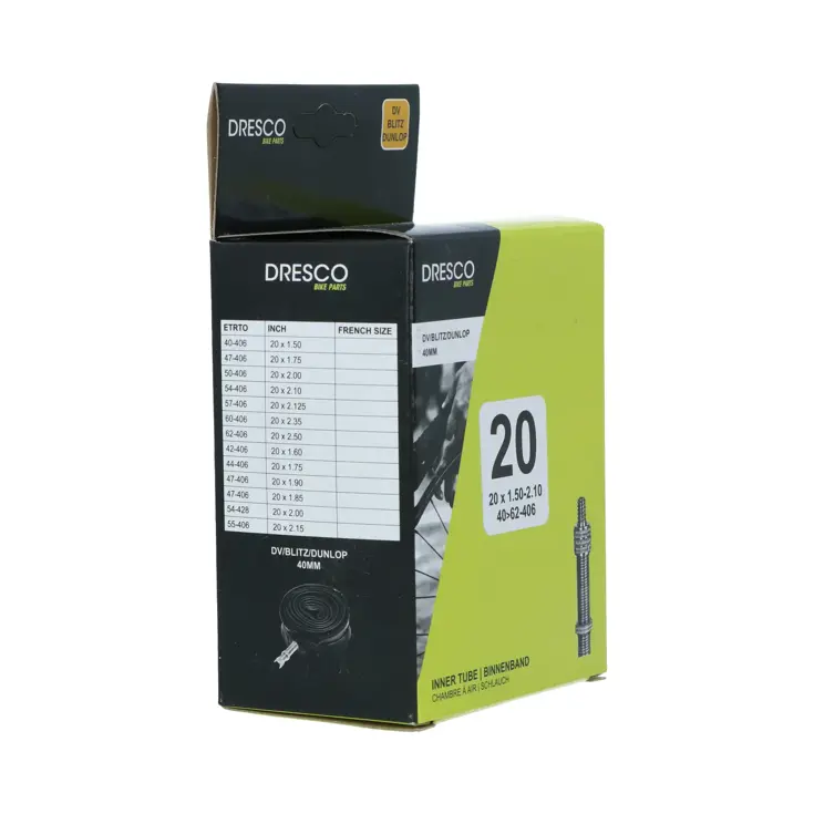 Binnenband 20 x1.50-2.50 met Dunlop ventiel 40mm