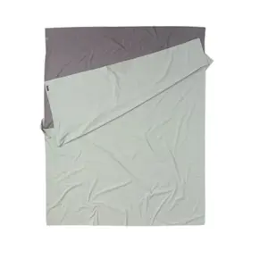 Cocoon Lakenzak Dubbel 100 % Katoen Grijs / Blauw