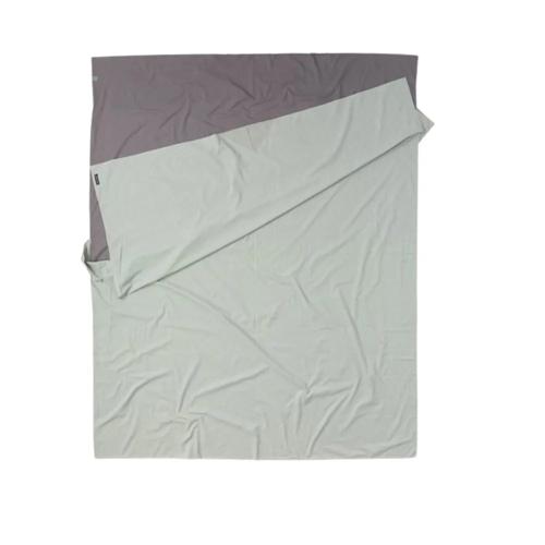 Cocoon Lakenzak Dubbel 100 % Katoen Grijs / Blauw