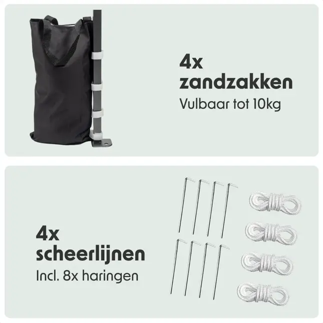 LifeGoods Partytent – 3x3 m - Easy-Up