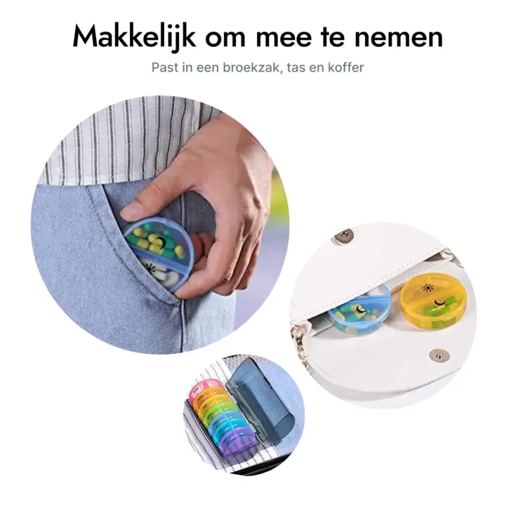 GEASY Pillendoos 7 Dagen – 2 Vakken