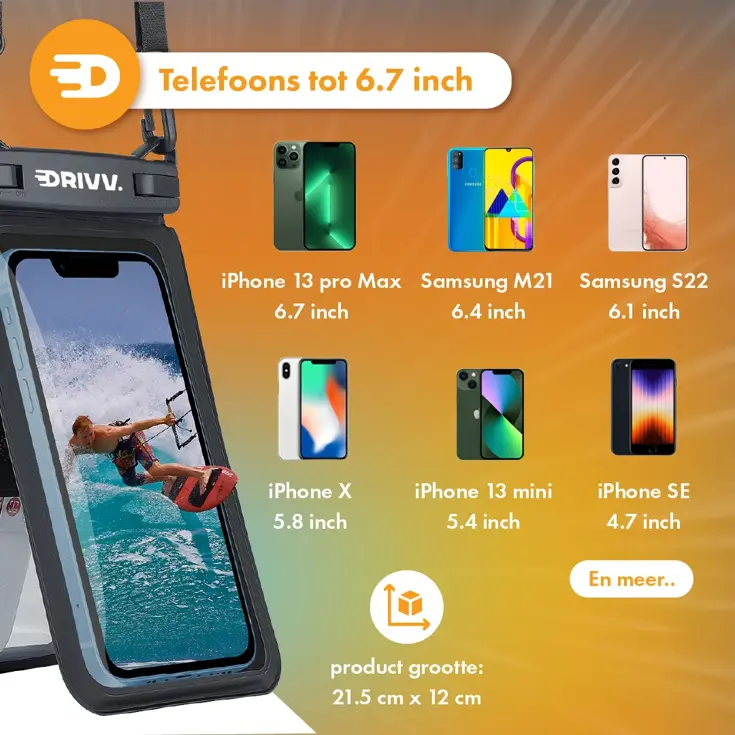 Drivv Waterdicht Telefoonhoesje 2in1 - 2stuks