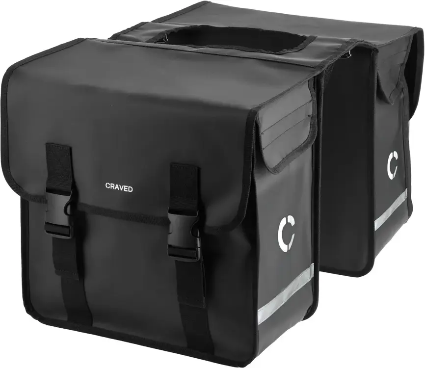 Craved Dubbele Fietstassen - 40 Liter - Waterdicht