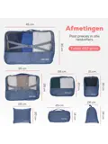Packing cubes  7 stuks  complete set