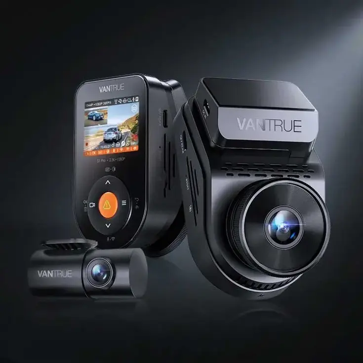 S1 Pro Dual 2.7K Wifi GPS dashcam