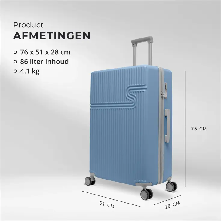 Grote Reiskoffer 76cm - 86L