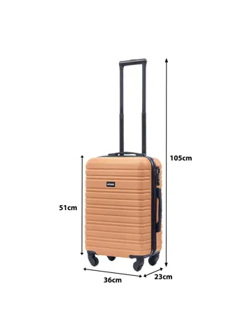 Reiskoffer S ABS 39L met TSA-slot en 360° wielen