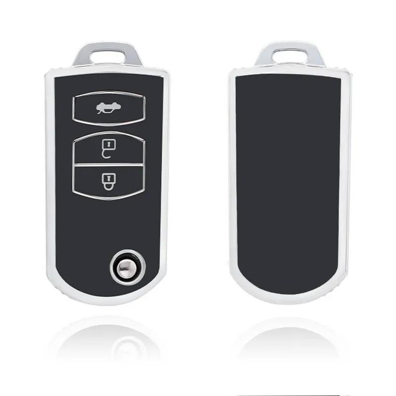 Dutch Shield  Sleutelhoesje  Mazda zwart C3  Zwart-Zilver