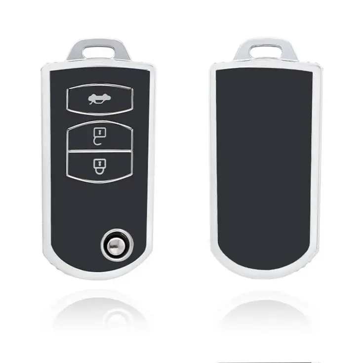 TPU Sleutelhoesje voor Mazda zwart C3